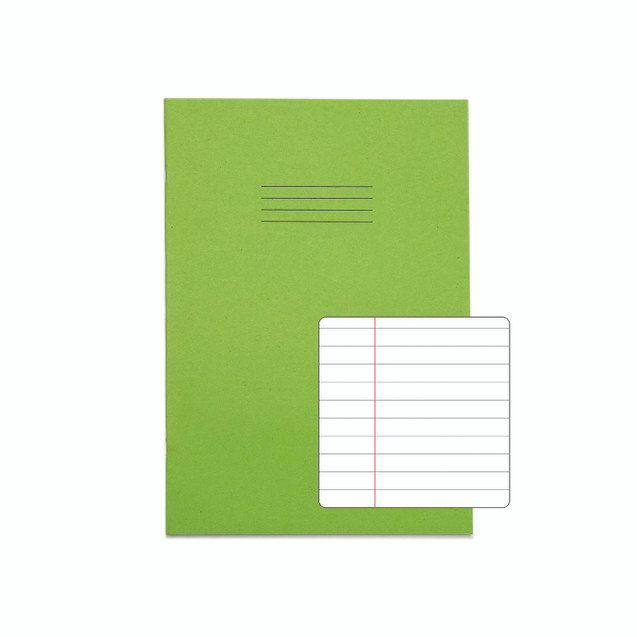 Rhino Exbook 64P F8M Ltgreen A4 PK50