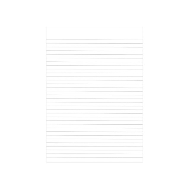 CW Office Graffico By 5 Star Memo Pad A4 PK10, image of a white A4 notepad with lined pages for office or personal use.
