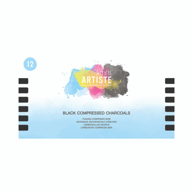 Artiste Compressed Charcoal BLK PK12