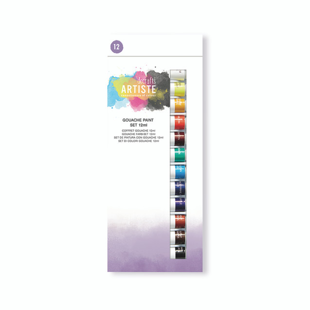 Artiste Gouache Paint Set 12ML PK12