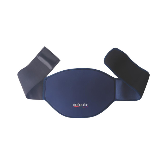 CW Office Reusable Cool/Heat Pack Low Back BLU, blue and black adjustable heat and cold pack for lower back pain relief.