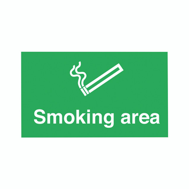 Signslab 300X500 Smoking Area PVC