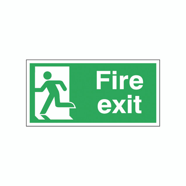 Fire Exit Left 150X300MM S/A E96A/S