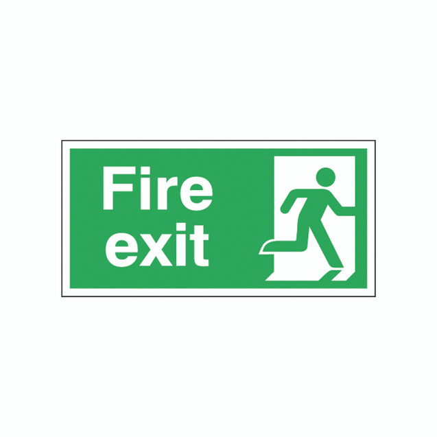 Fire Exit Right 150X300MM S/A E98A/S