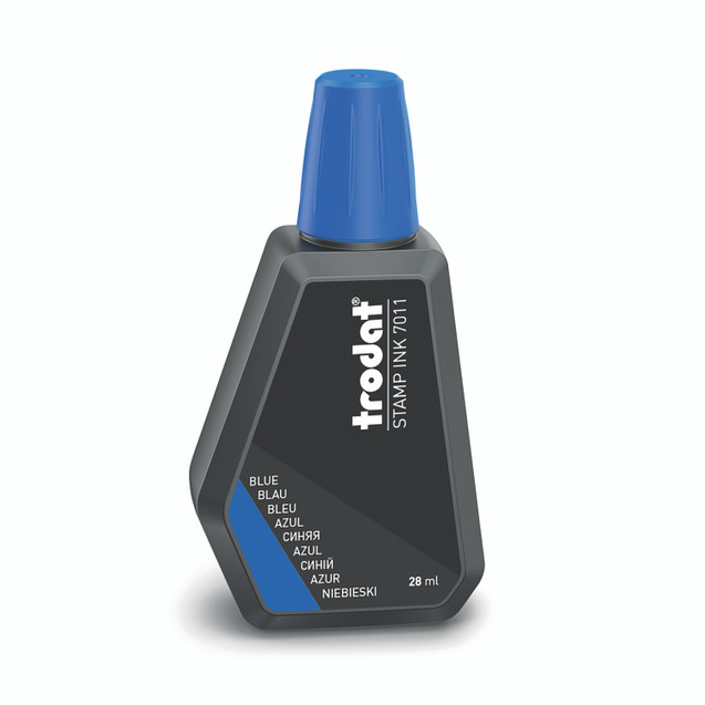 Trodat 7011 Stamp Pad Ink Blue