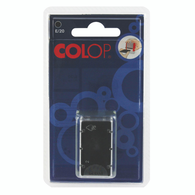 Colop E/20 Repl Pad Black E20BK PK2