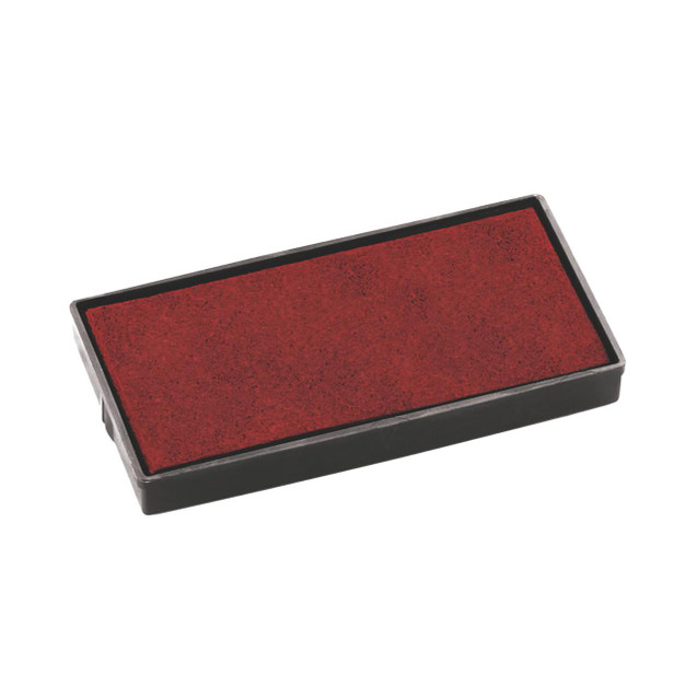 Product CW Office Colop E/20 Rep Pads Red E20RD PACK2, red ink pad in a black rectangular plastic case.