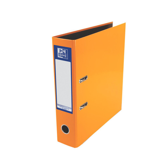CW Office Oxford 70MM Laf Laminated A4 Orange, colorful colored file folder with label holder for organizing documents