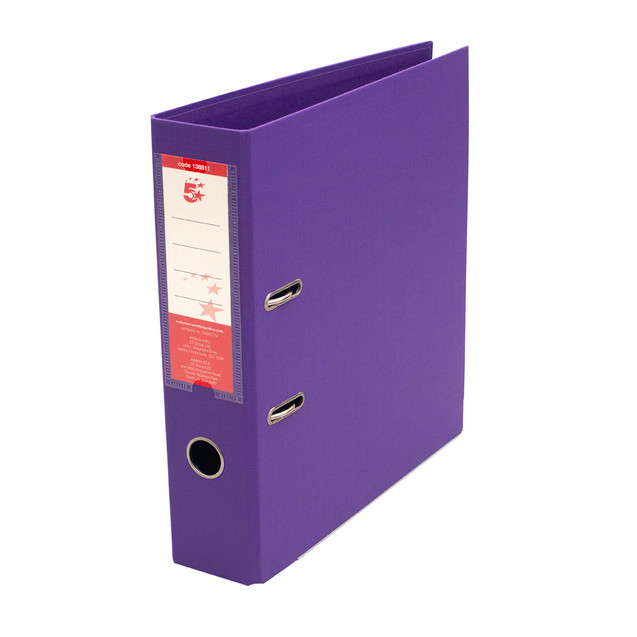 Prem Lever Arch File A4 Purple PK10