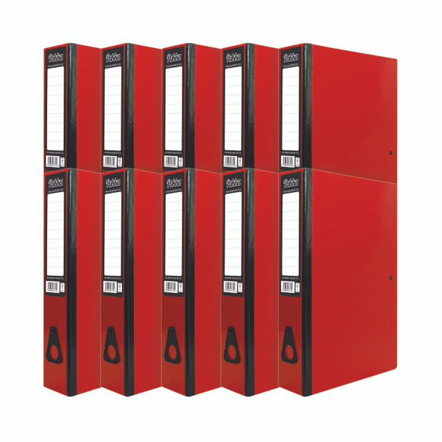 Pukka Brights Box File FC Red PK10