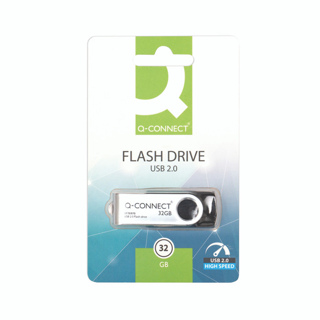 Q-Connect USB 2.0 Swivel 32GB Drive
