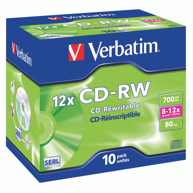 Verbatim 80MIN/700MB CD-Rw 10X-12X