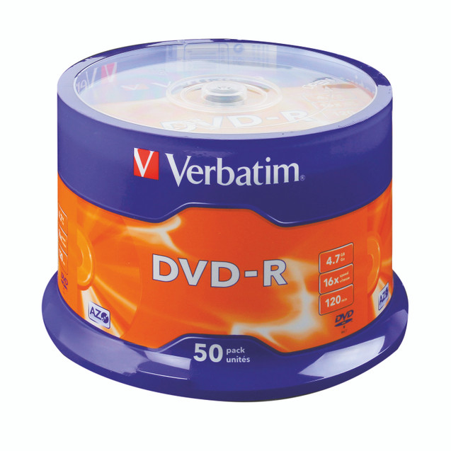 Verbatim DVD-R 16X PK50 43548