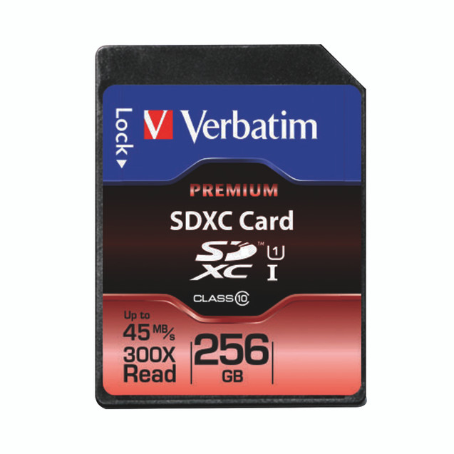 Verbatim Premium 256GB Sdxc Mem Card