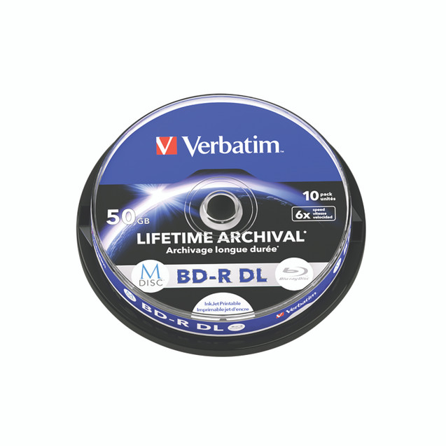 Verbatim M-Disc Bd-R DL 50GB PK10