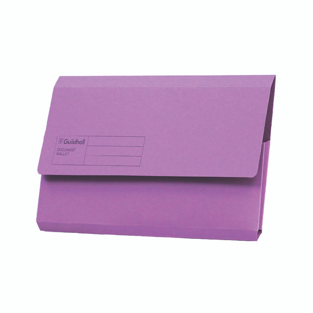 Guildhall Doc Wallets FC Violet PK50