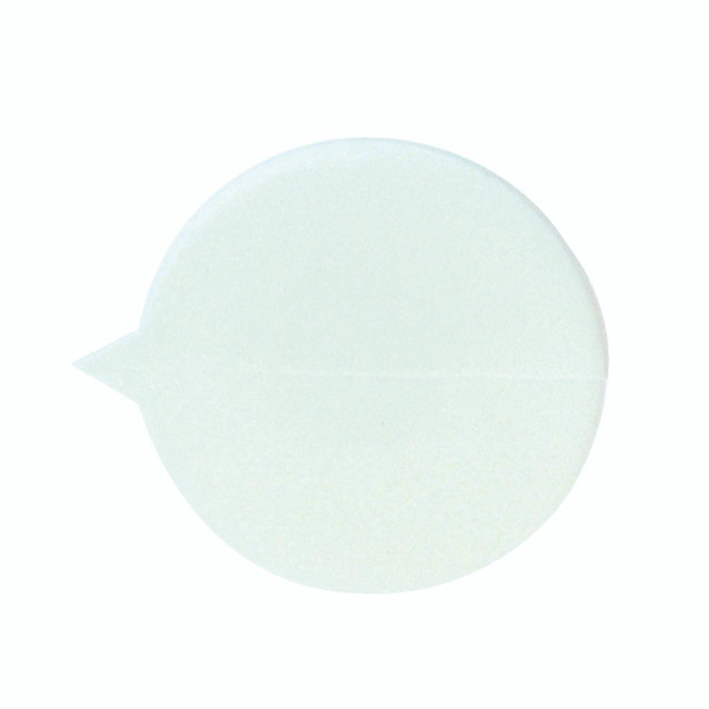 CW Office Gosecure Plain Round Seals WHT PK500, white round adhesive seals for secure sealing and marking.