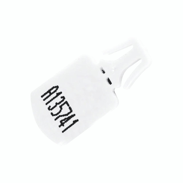 CW Office Numbered White Arrow Seal PK1000, white arrow-shaped security and identification seal with black printed numbers.