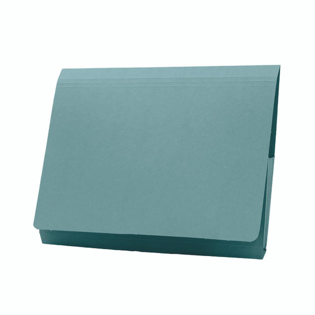 CW Office Guildhall Pkt Wlt 14X10 Blue PK50, blue index cards in a pack for note-taking or organization.