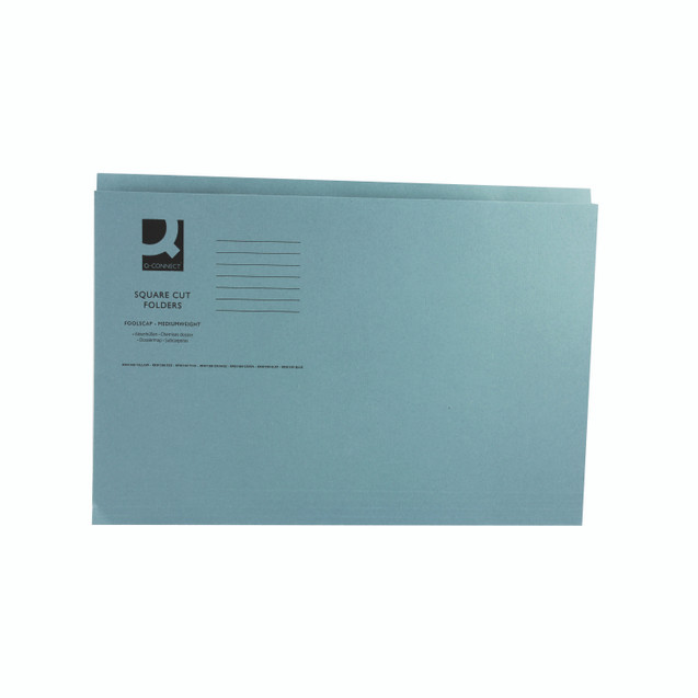 Q-Connect Sq Cut Folder FC BLU PK100