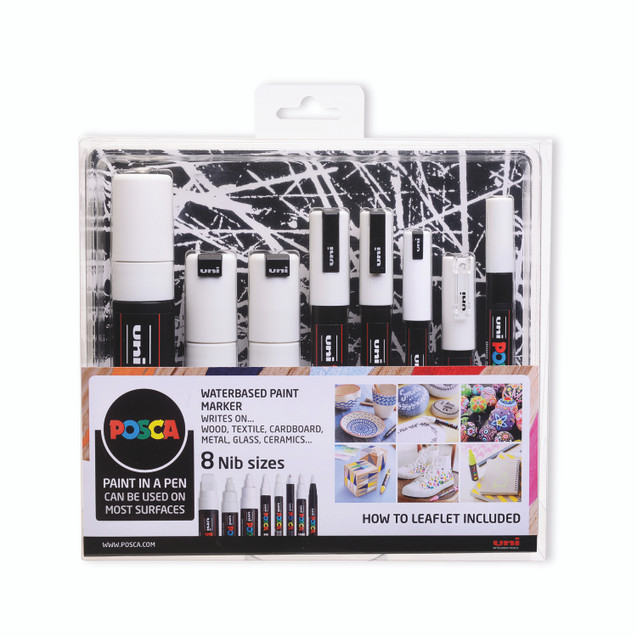 Posca Uni Posca Pnmk Set White PK8
