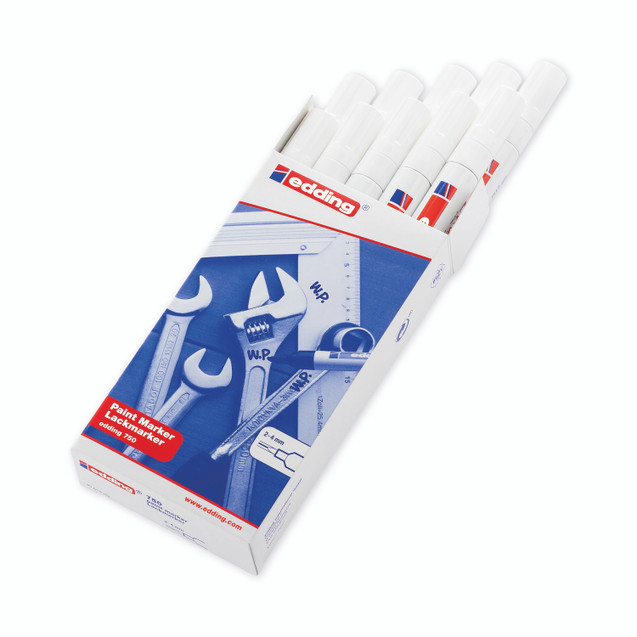 Edding Paint Marker E750 White PK10