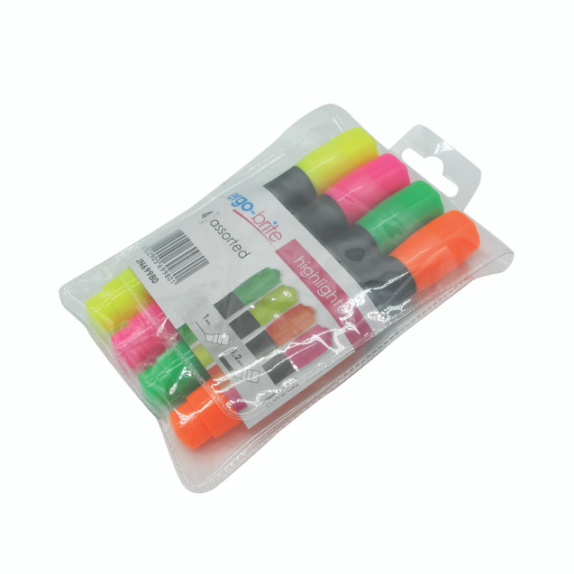 5 Star E/Brite Highlighters ASST PK4