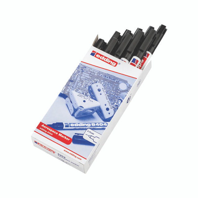Edding Aerospace Marker Bk PK10