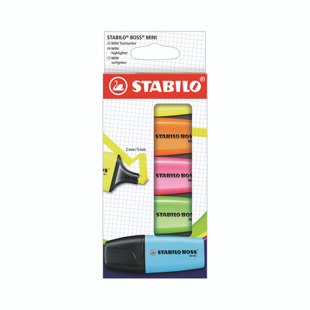 Stabilo Boss Mini Hler Wlt AST PK5