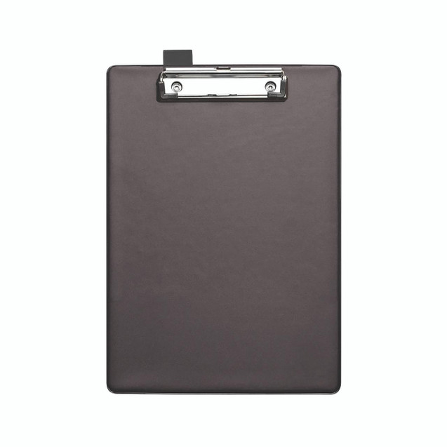 CW Office Seco Clipboard A4 Plus PVC Black, a black A4-sized plastic clipboard with a metal clip on top for securely holding papers.