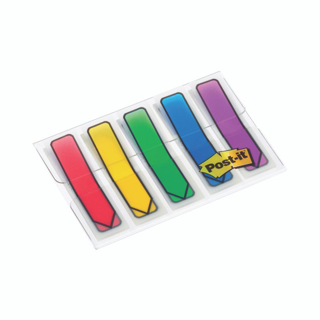 Product CW Office 3M Post-It Index Arrows 5X20 P100, colorful adhesive paper index arrows in various colors.
