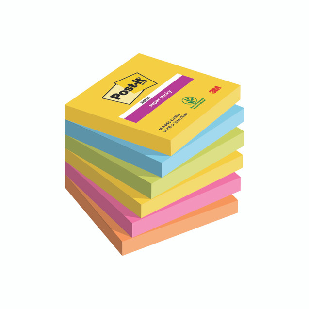 Post-It S/S Nt 76X76 90S Cnvl PK6
