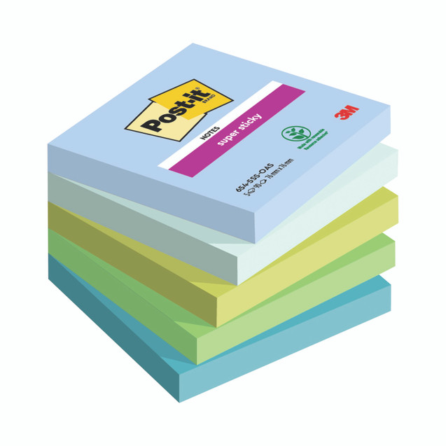 Post-It Oasis 76X76MM 90 Sheet PK5