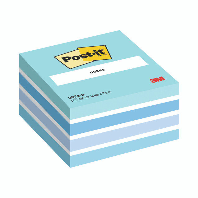 Post-It Cube 76X76MM Blue 2028B