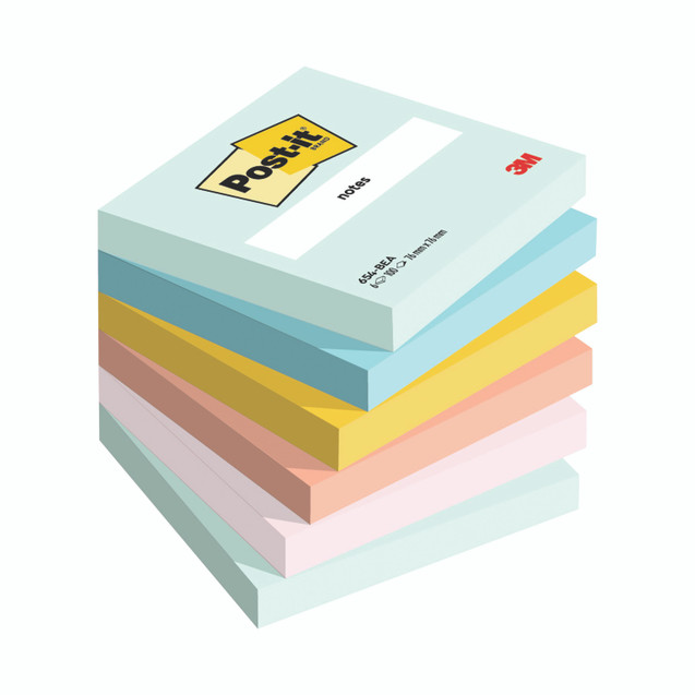 Post-It Beachside 76X76MM 100SHT PK6