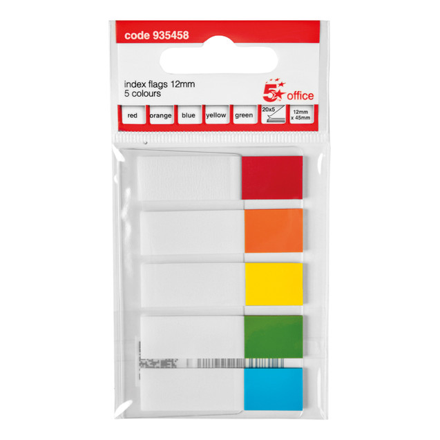 Index Flags 12X45MM 20 Flags/Colour
