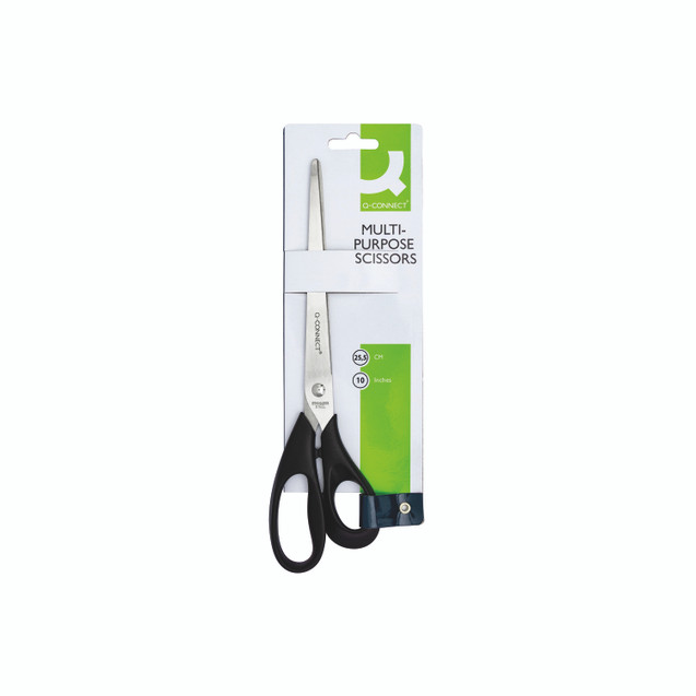 Q-Connect Scissors 255MM Ssteel BLK