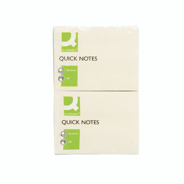Q-Connect Sticky Note 76X102MM PK12