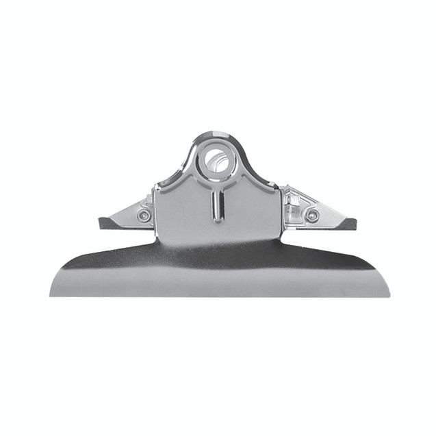 CW Office Q-Connect Board Clip 152MM PK6, metallic silver board clip used for mounting and securing notices on whiteboards.