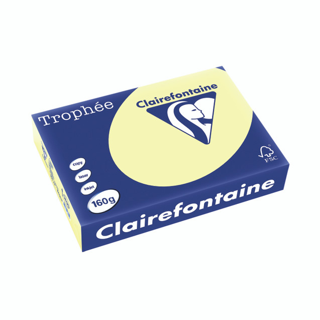 Trophee Card A4 160GM Canary PK250