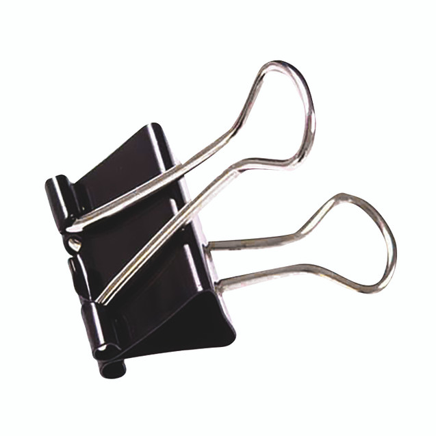 Foldback Clip 25MM BLK PK100