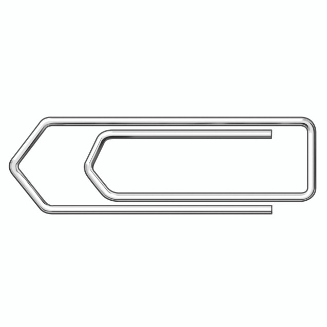 CW Office Paperclip Jumbo 45MM PK100, large silver paperclip with a jumbo 45mm length, suitable for securing multiple papers.