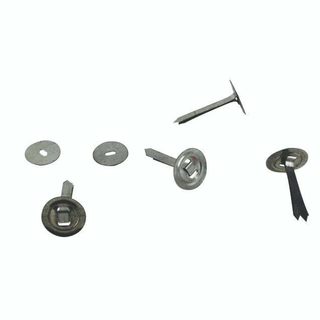 CW Office Ob Paper Binders 32MM Box Of 200, assorted metal binder parts including washers and pins.