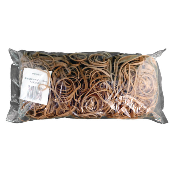 Rubber Bands 454GM Assorted Sizes