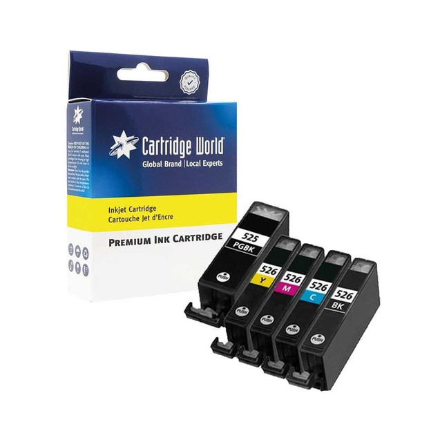 Cartridge World Compatible with Canon PGI-525/CLI-526 Multipack 2 Black / 3 Colour
