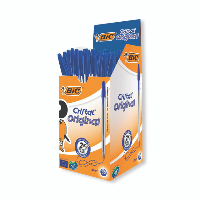 Bic Cristal Ball Pen Med Blue PK50