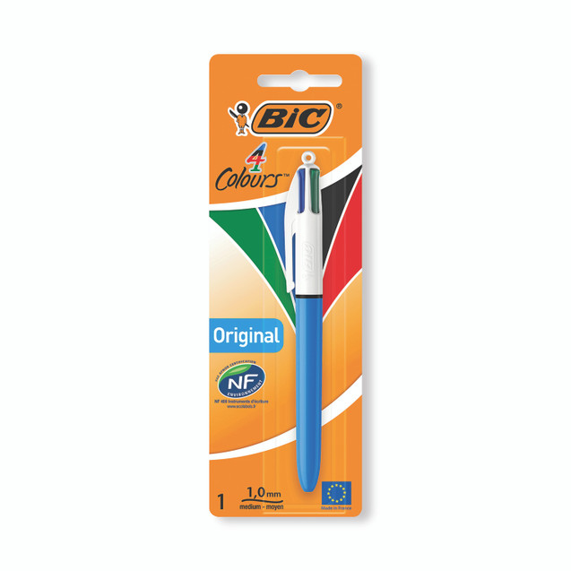 Bic 4 Colours Retract Ball Pen PK10