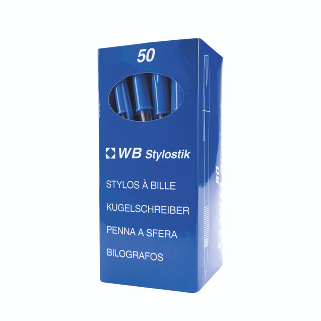 Blue Medium Ball Point Pen PK50