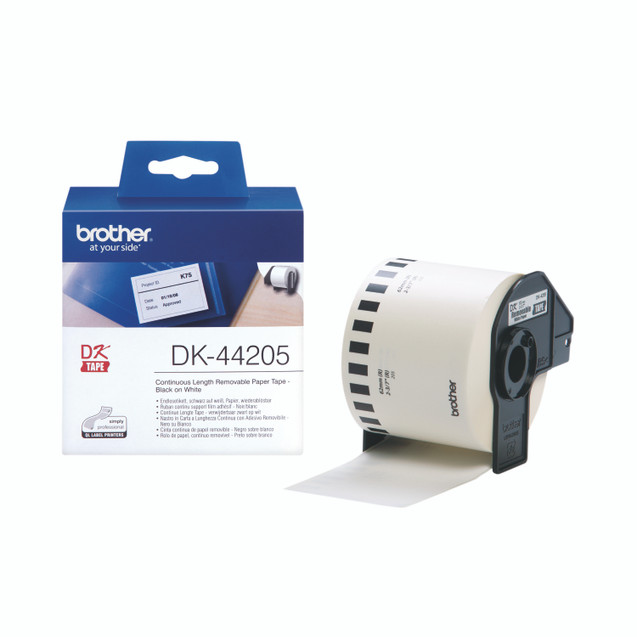 Brother Cont PPR Lab Rl 62MM BLK/WHT