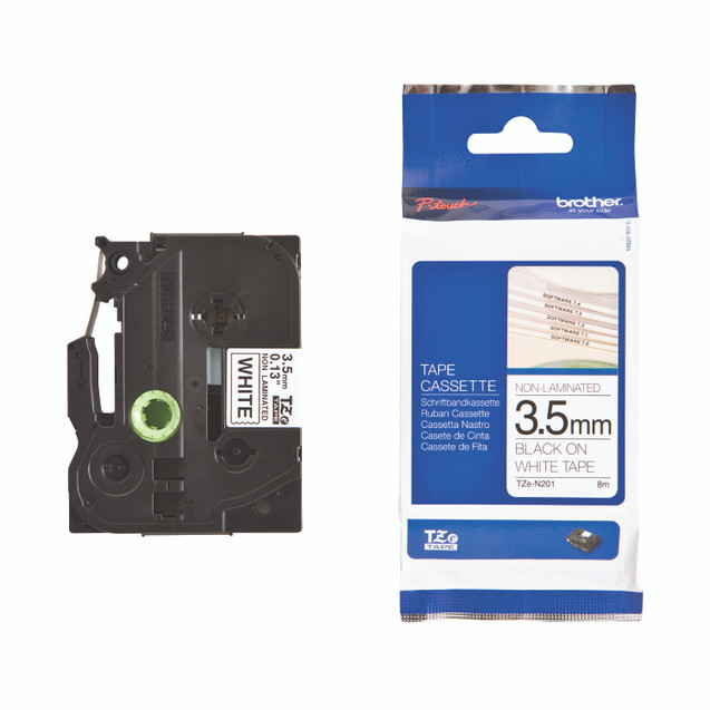 Brother Tze Nl Tpe 3.5MM BLK/WHT Tpe